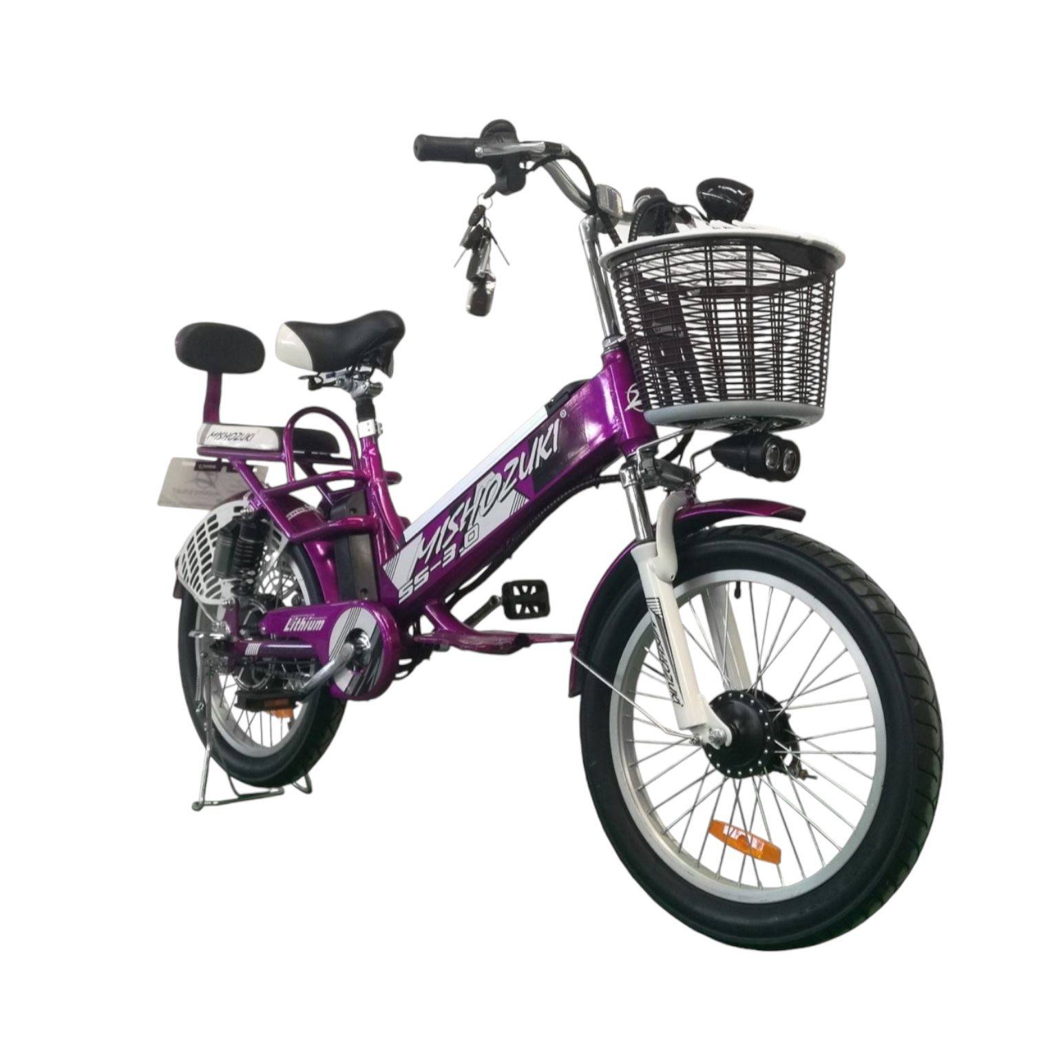 BICICLETA ELECTRICA MISHUZUKI MORADA